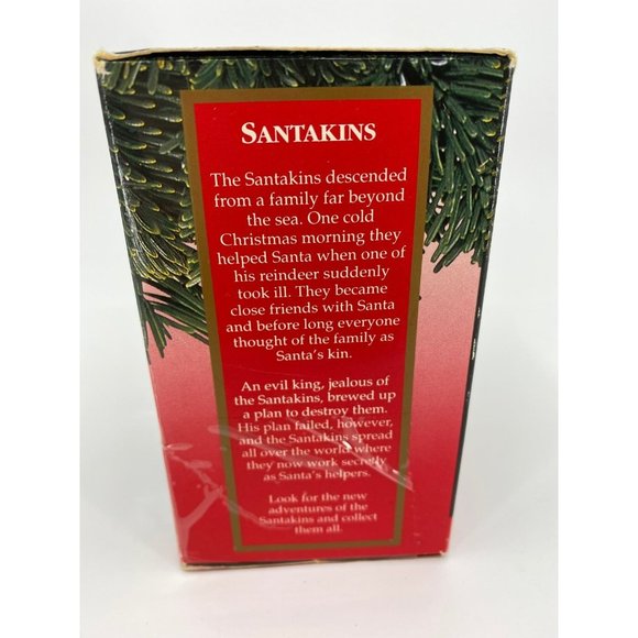Vintage SantaKins Collectables Santa Stubby First Edition Santa's Best Ornament - Picture 3 of 4